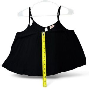 Mossimo Supply Co Black Cropped Tank Top